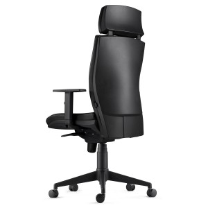 Silla Ergonómica MARVEL en Piel Natural color Negro