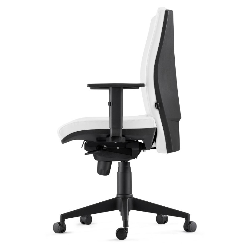 Silla Ergonómica KEVIN en Piel Natural color Negro