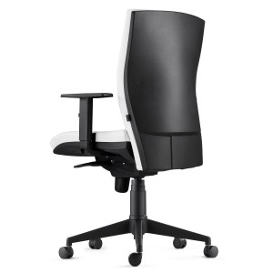 Silla Ergonómica KEVIN en Piel Natural color Negro