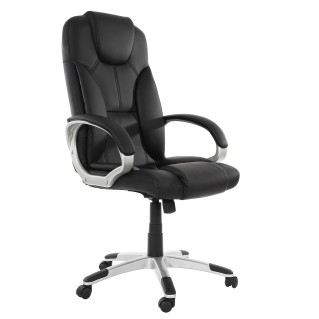 Sillón de oficina ARONA, Precio insuperable, Gran Comodidad, acolchado, En Negro