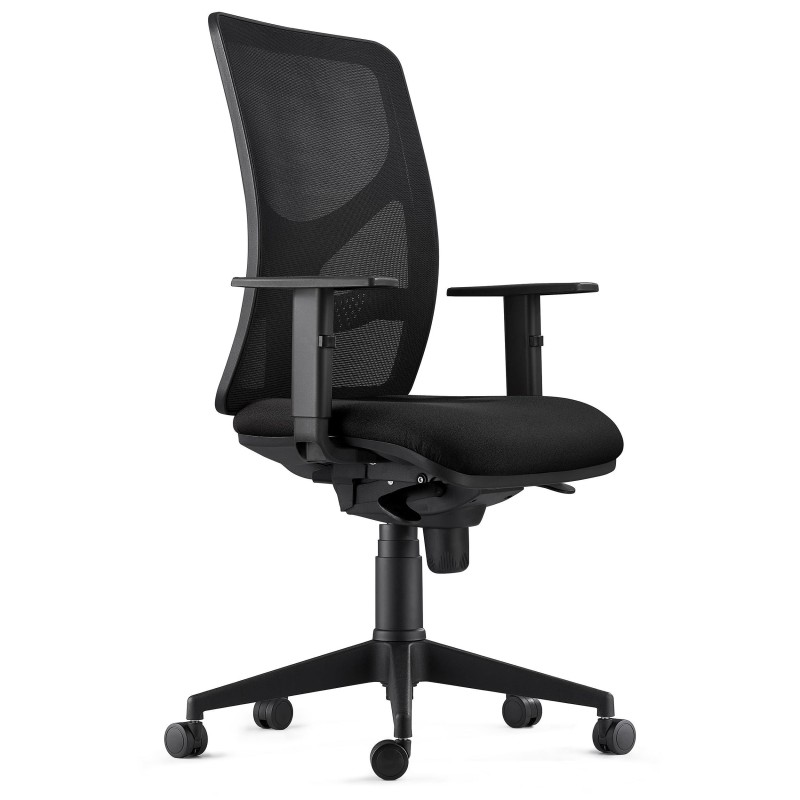 Silla de Oficina MILO en Tela color Negro