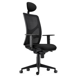 Silla de Oficina BAIKAL en Tela color Negro