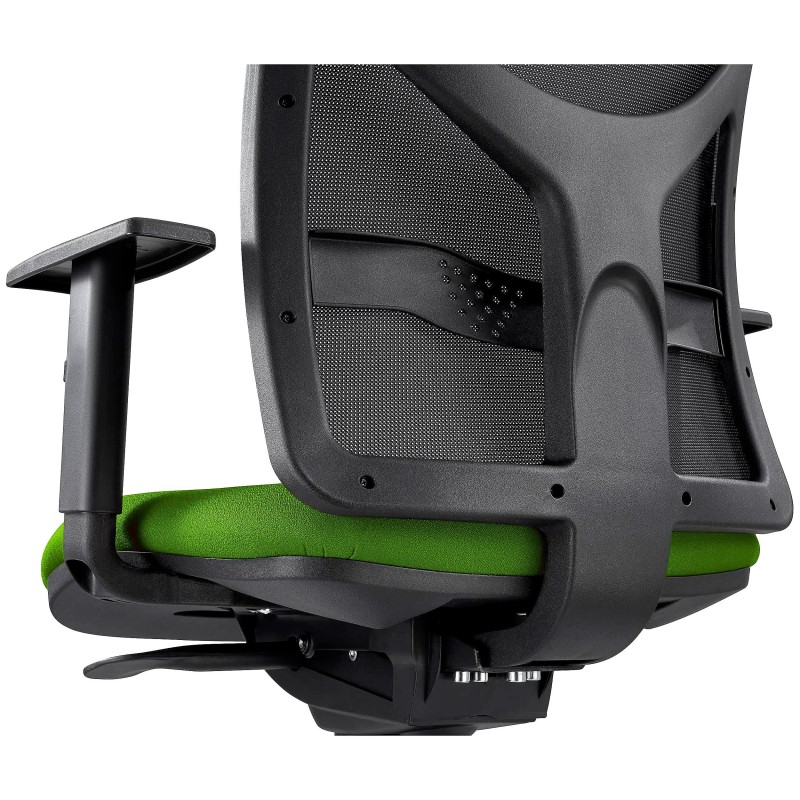 Silla de Oficina MILO, Base Metálica, en Tela color Negro