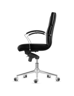 Silla de oficina VISTO TELA con asiento acolchado, en morado