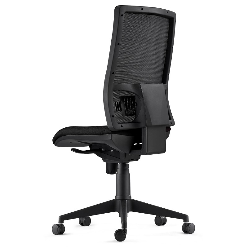 Silla Ergonómica EMERSON, sin brazos, homologada 8h, negro y negro