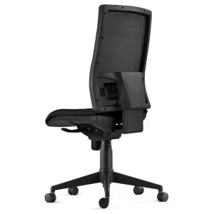 Silla Ergonómica EMERSON, sin brazos, homologada 8h, negro y negro