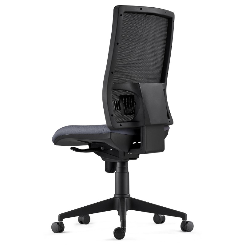 Silla Ergonómica EMERSON, sin brazos, homologada 8h, negro y negro