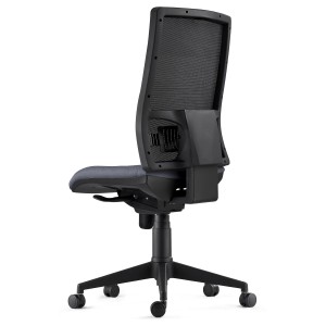 Silla Ergonómica EMERSON, sin brazos, homologada 8h, negro y negro