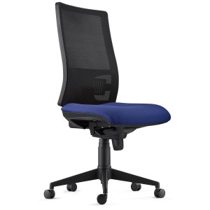 Silla Ergonómica EMERSON, sin brazos, homologada 8h, negro y negro
