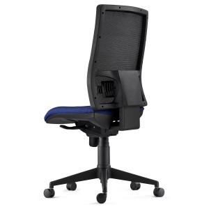 Silla Ergonómica EMERSON, sin brazos, homologada 8h, negro y negro