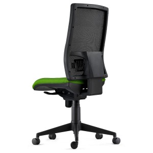 Silla Ergonómica EMERSON, sin brazos, homologada 8h, negro y negro