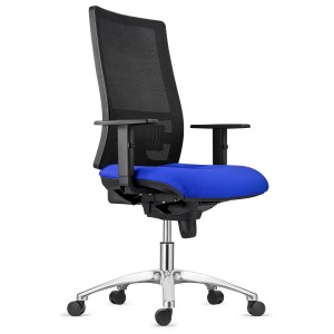 Silla Ergonómica EMERSON, base metálica, homologada 8h, negro