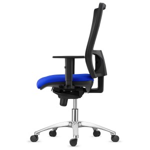 Silla Ergonómica EMERSON, base metálica, homologada 8h, negro