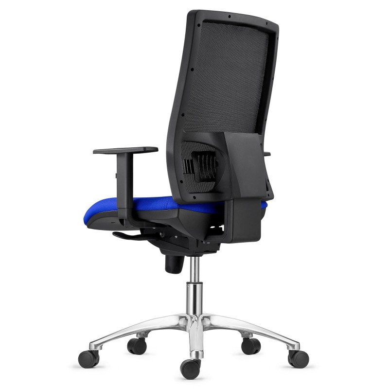 Silla Ergonómica EMERSON, base metálica, homologada 8h, negro