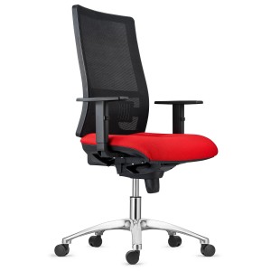 Silla Ergonómica EMERSON, base metálica, homologada 8h, negro