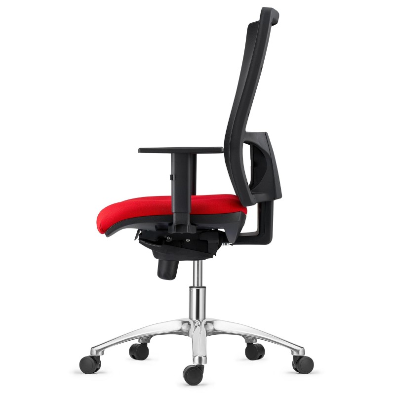 Silla Ergonómica EMERSON, base metálica, homologada 8h, negro