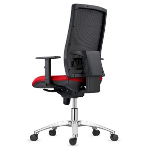 Silla Ergonómica EMERSON, base metálica, homologada 8h, negro