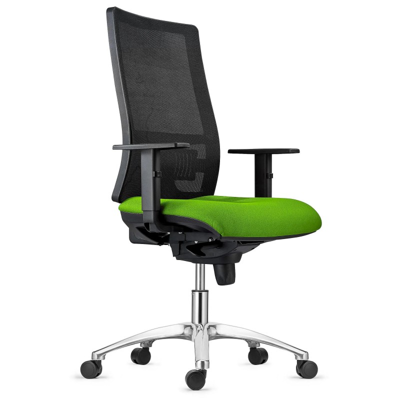 Silla Ergonómica EMERSON, base metálica, homologada 8h, negro