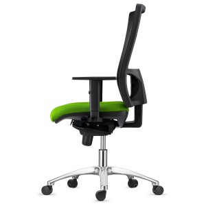 Silla Ergonómica EMERSON, base metálica, homologada 8h, negro