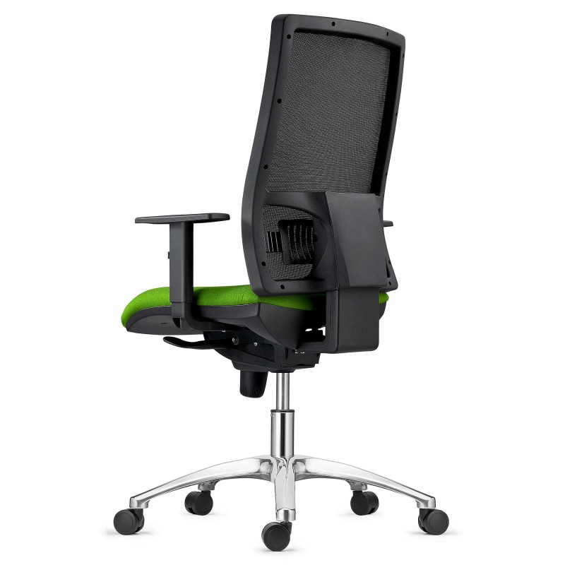 Silla Ergonómica EMERSON, base metálica, homologada 8h, negro