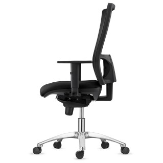 Silla Ergonómica EMERSON, base metálica, homologada 8h, negro 2