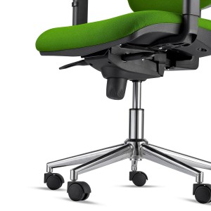 Silla Ergonómica PIERO, en Tela color Negro, con Base Metálica, Reposacabezas y Brazos Ajustables