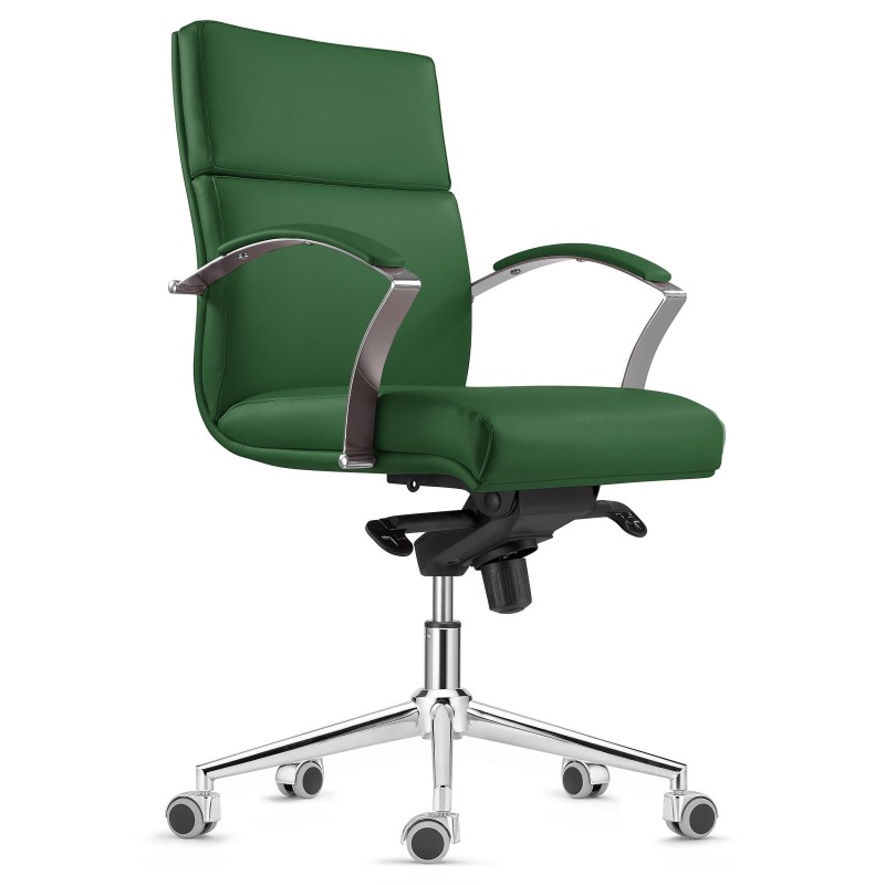 Sillón de Oficina RABAT, gran dalidad, piel negra