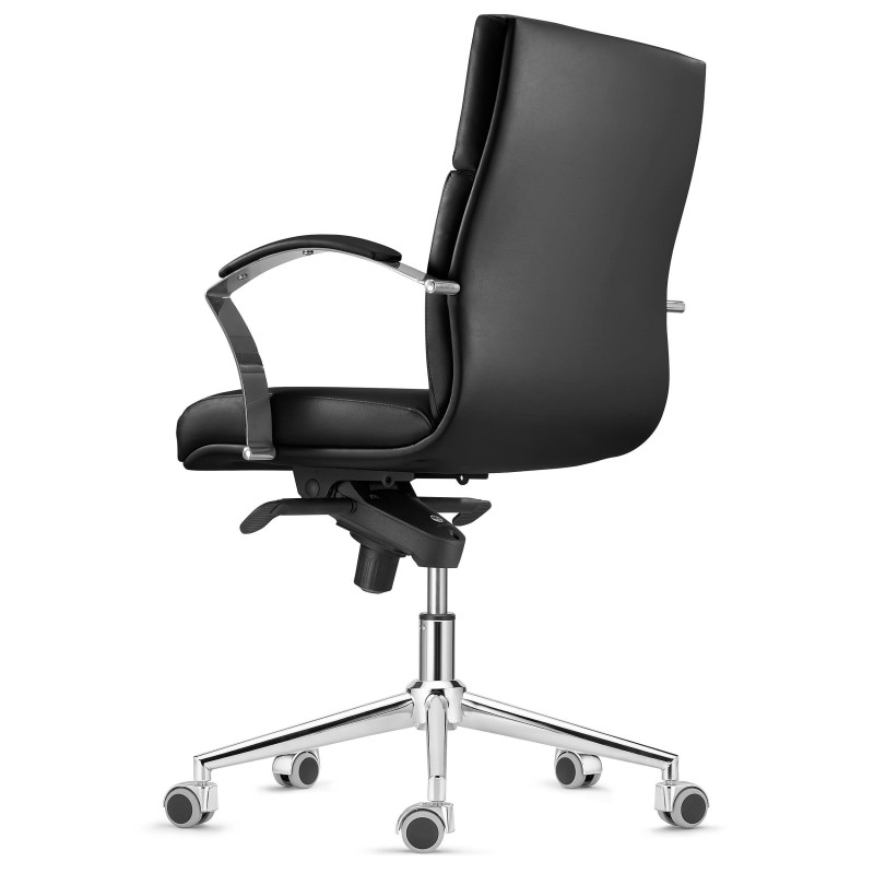 Sillón de Oficina RABAT, gran dalidad, piel negra