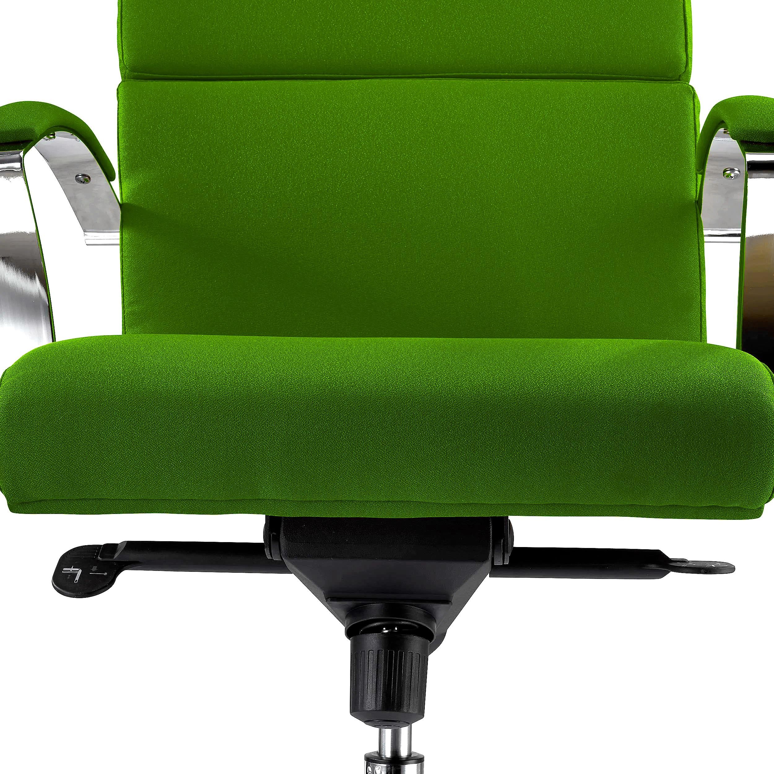 Sillón de Oficina RABAT, Respaldo Medio, en Tela color Negro, Basculante