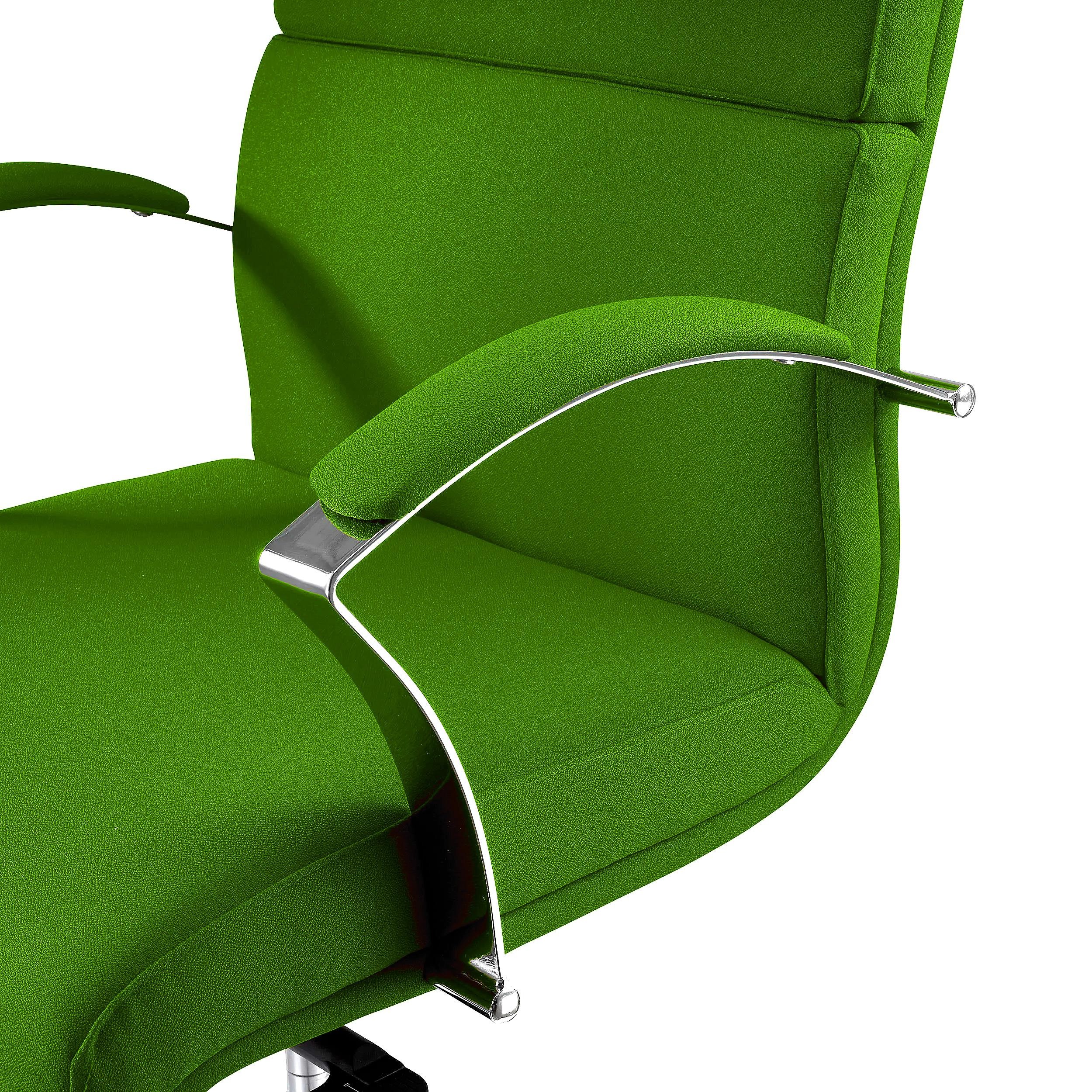 Sillón de Oficina RABAT, Respaldo Medio, en Tela color Negro, Basculante