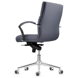 Sillón de Oficina RABAT en Tela color Negro, Respaldo Medio