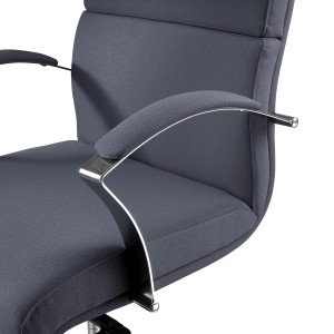 Sillón de Oficina RABAT en Tela color Negro, Respaldo Medio