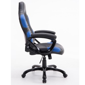 Silla Gaming AUKE en Piel color Negro/Blanco