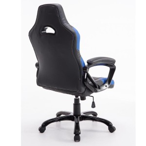 Silla Gaming AUKE en Piel color Negro/Blanco