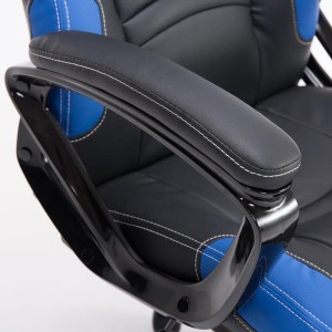 Silla Gaming AUKE en Piel color Negro/Blanco