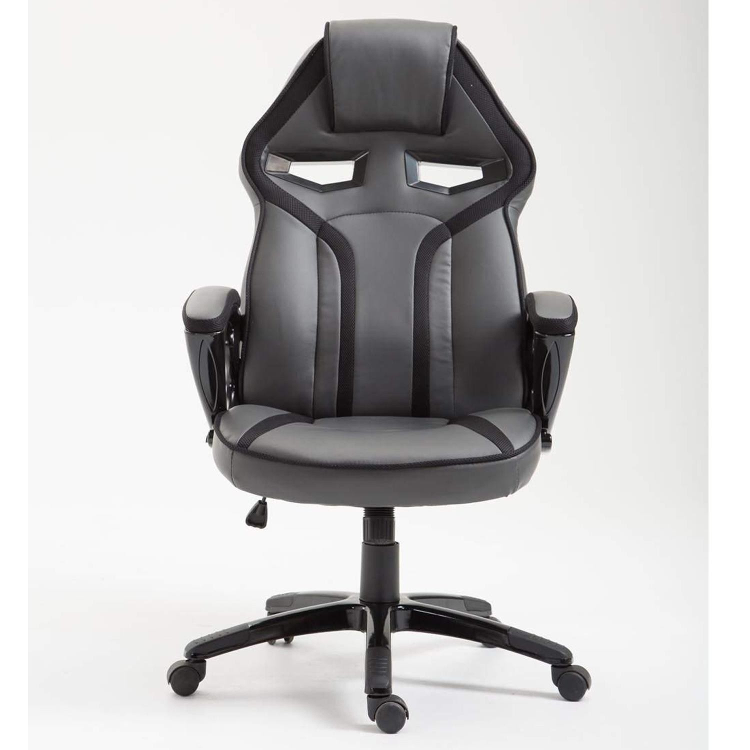 Silla Gaming GOTAM, Mecanismo Basculante, Diseño Deportivo, en Piel color Amarillo