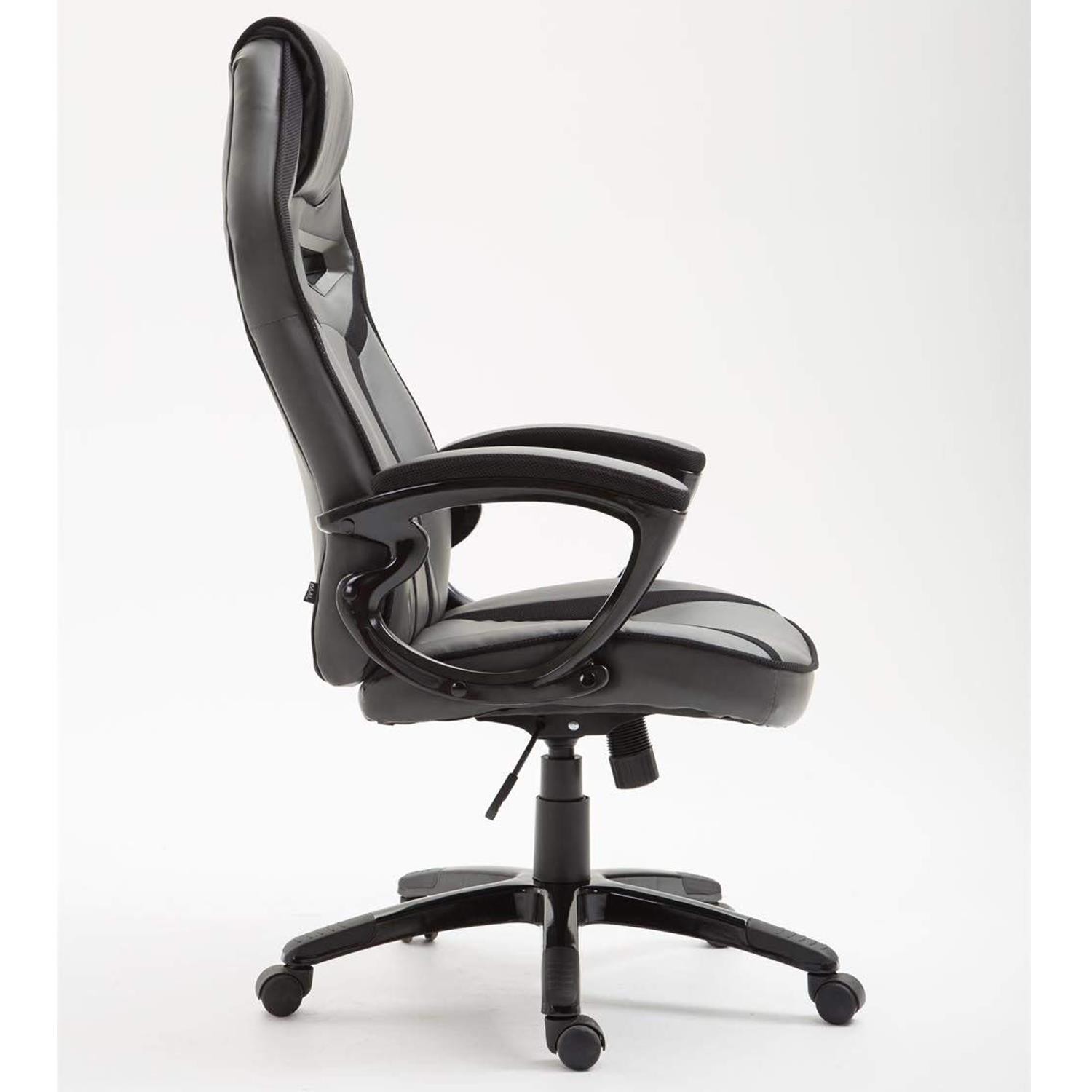 Silla Gaming GOTAM, Mecanismo Basculante, Diseño Deportivo, en Piel color Amarillo