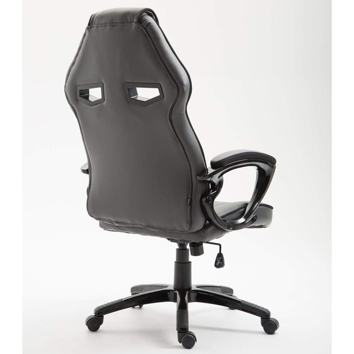 Silla Gaming GOTAM, Mecanismo Basculante, Diseño Deportivo, en Piel color Amarillo