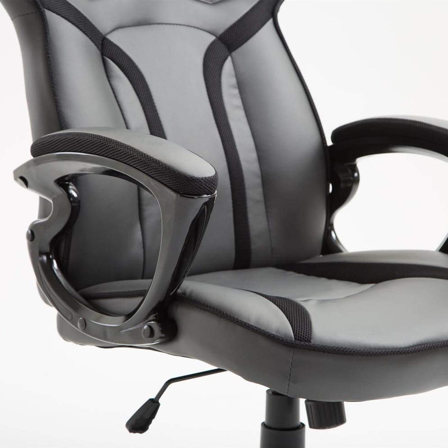 Silla Gaming GOTAM, Mecanismo Basculante, Diseño Deportivo, en Piel color Amarillo
