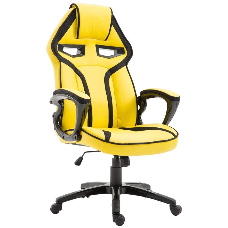 Silla Gaming GOTAM en Piel color Amarillo