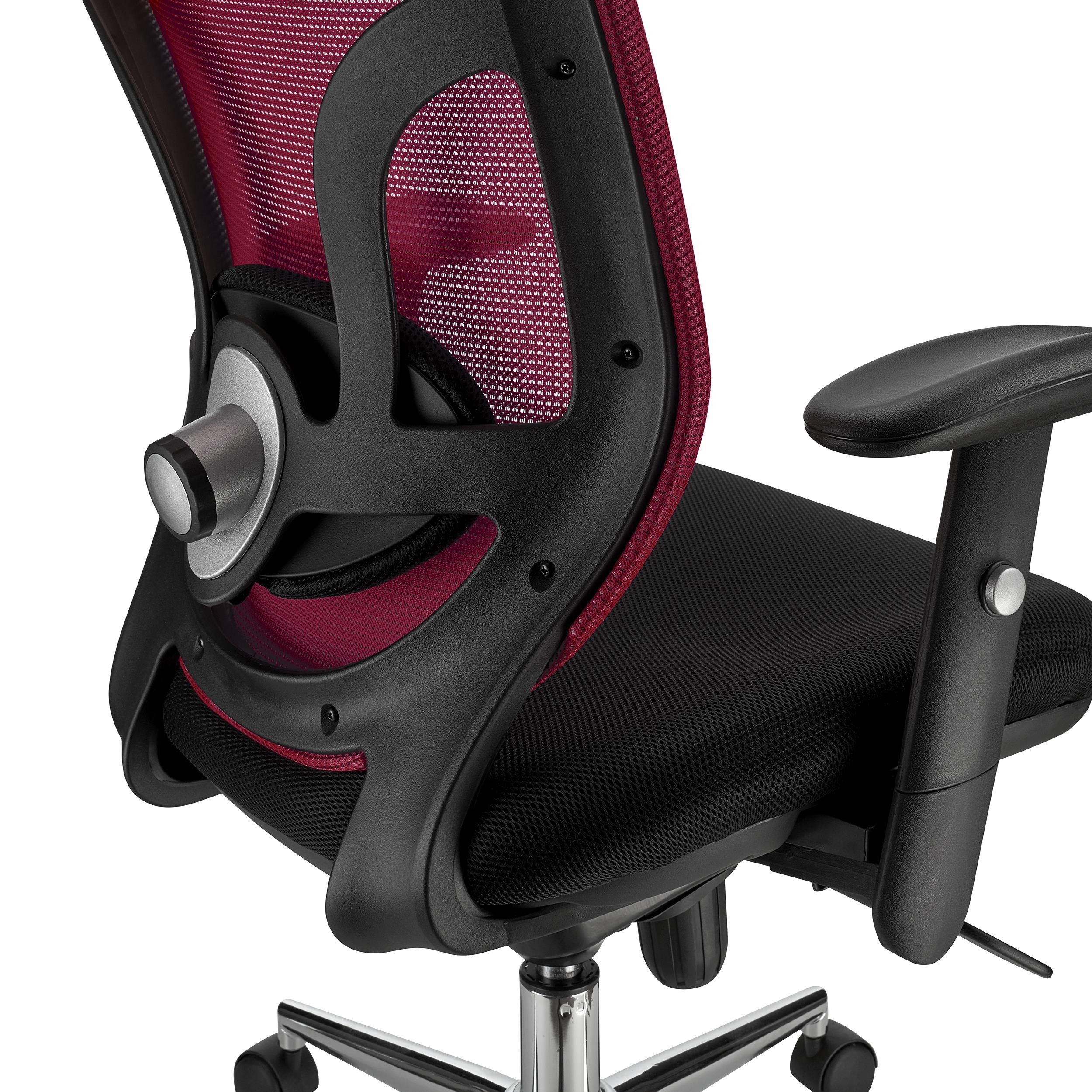 Silla Ergonómica LAMBO, Uso 8H, Reposacabezas, Increíble Soporte Lumbar, En Negro
