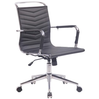 Silla de Oficina SIGRID en Piel Negra