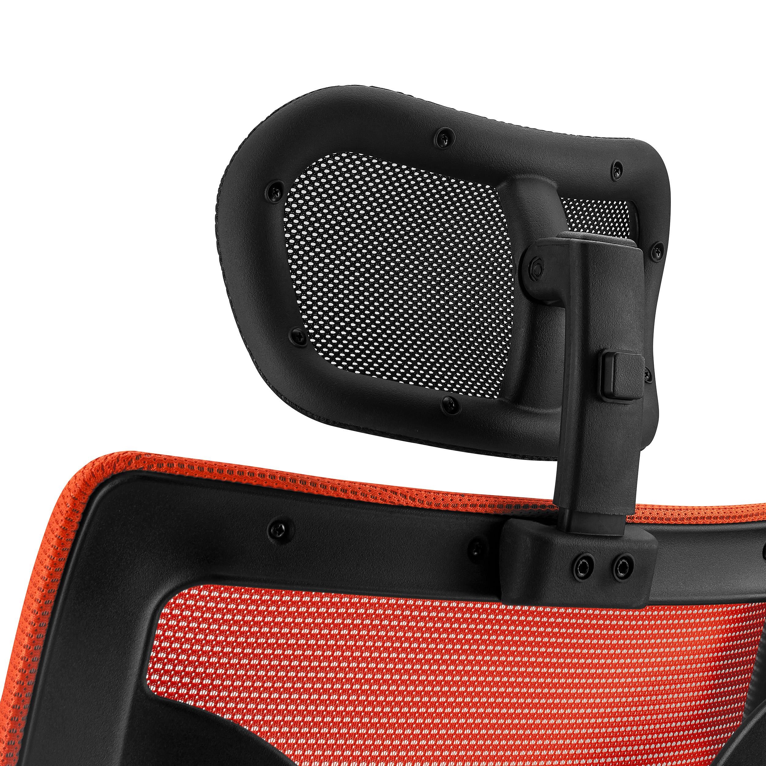 Silla Ergonómica LAMBO, Uso 8H, Reposacabezas, Increíble Soporte Lumbar, En Negro