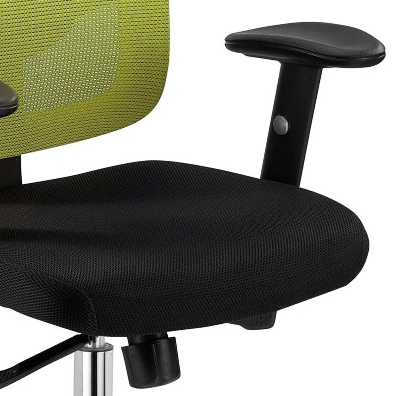 Silla Ergonómica MARKO, reposacabezas y soporte lumbar, en negro