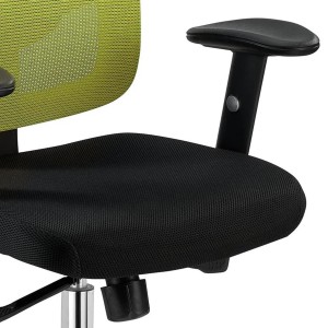Silla Ergonómica MARKO, reposacabezas y soporte lumbar, en negro