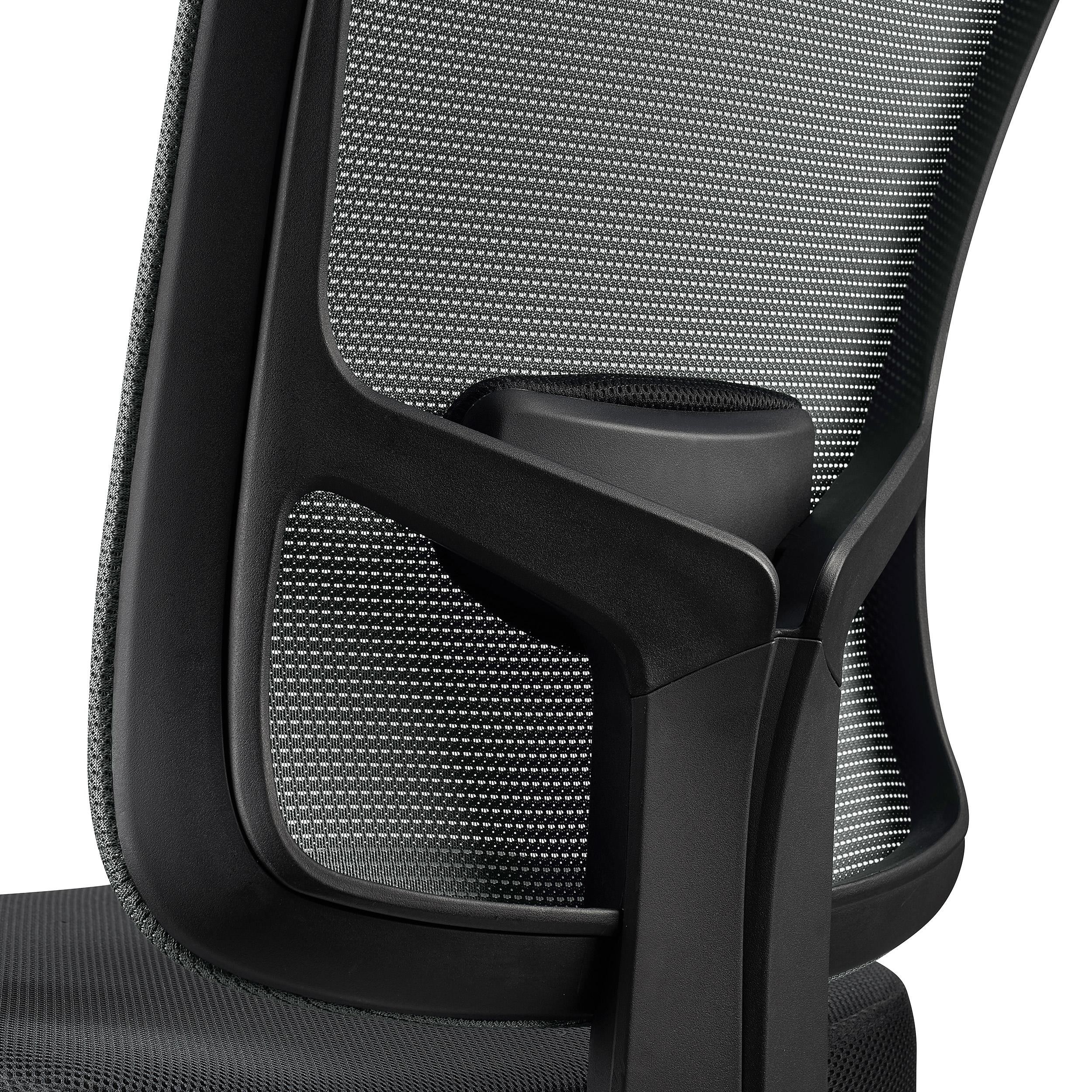 Silla Ergonómica MARKO, Reposacabezas, Soporte Lumbar, Mecanismo Sincro, En Negro
