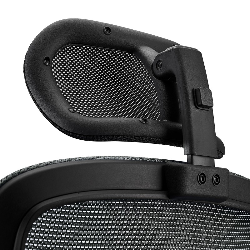 Silla Ergonómica MARKO, reposacabezas y soporte lumbar, en negro