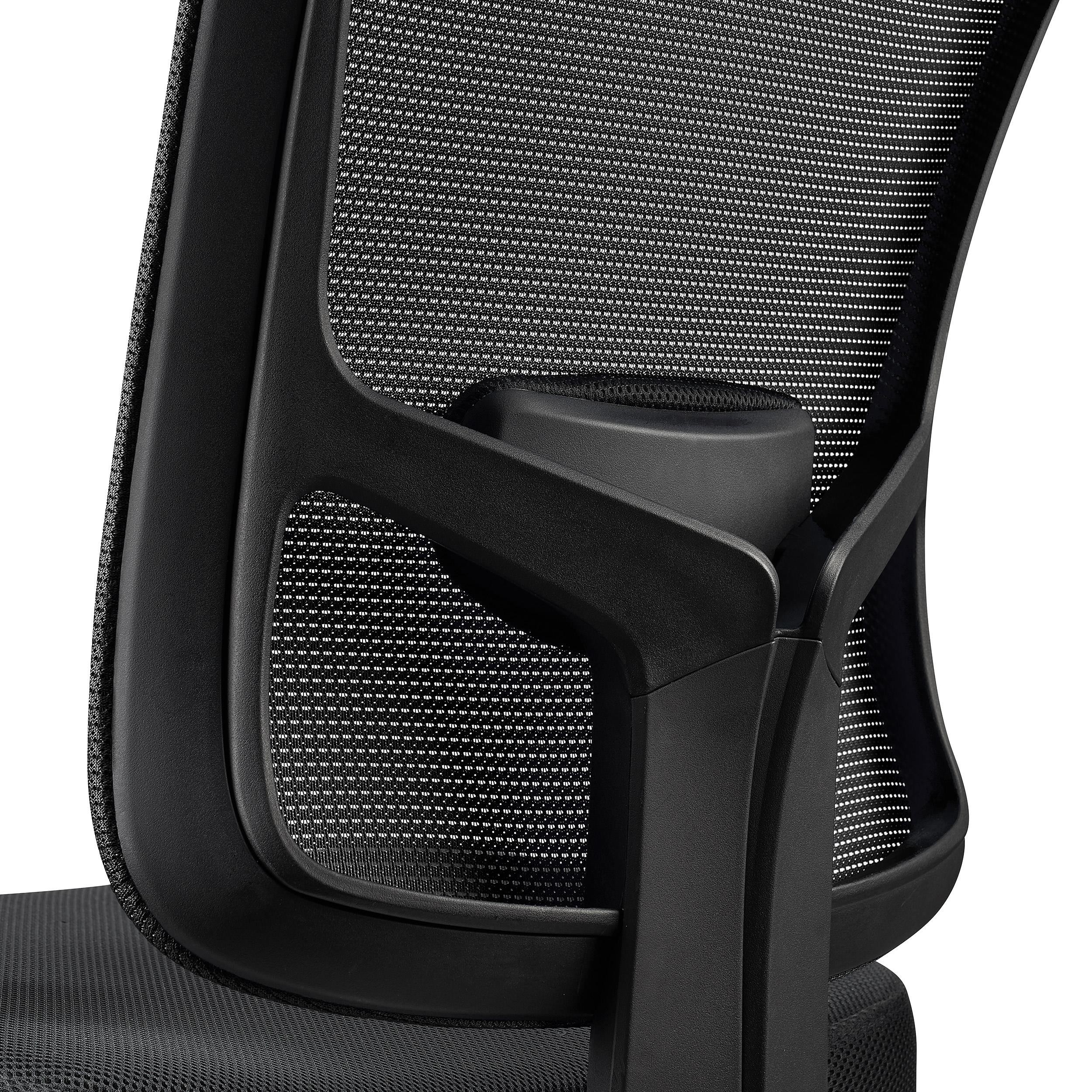 Silla Ergonómica MARKO, Reposacabezas, Soporte Lumbar, Mecanismo Sincro, En Negro