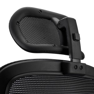 Silla Ergonómica MARKO, reposacabezas y soporte lumbar, en negro