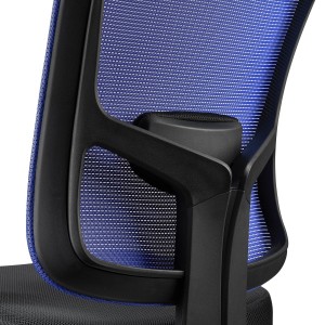 Silla Ergonómica MARKO, reposacabezas y soporte lumbar, en negro